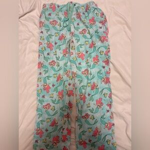 Disney Little Mermaid Aqua & Pink Pajama Pants